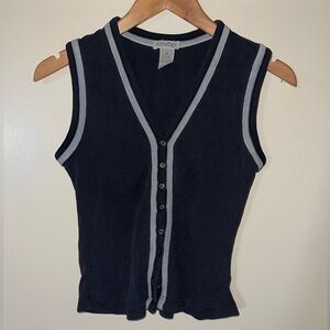 Anthology button tank top